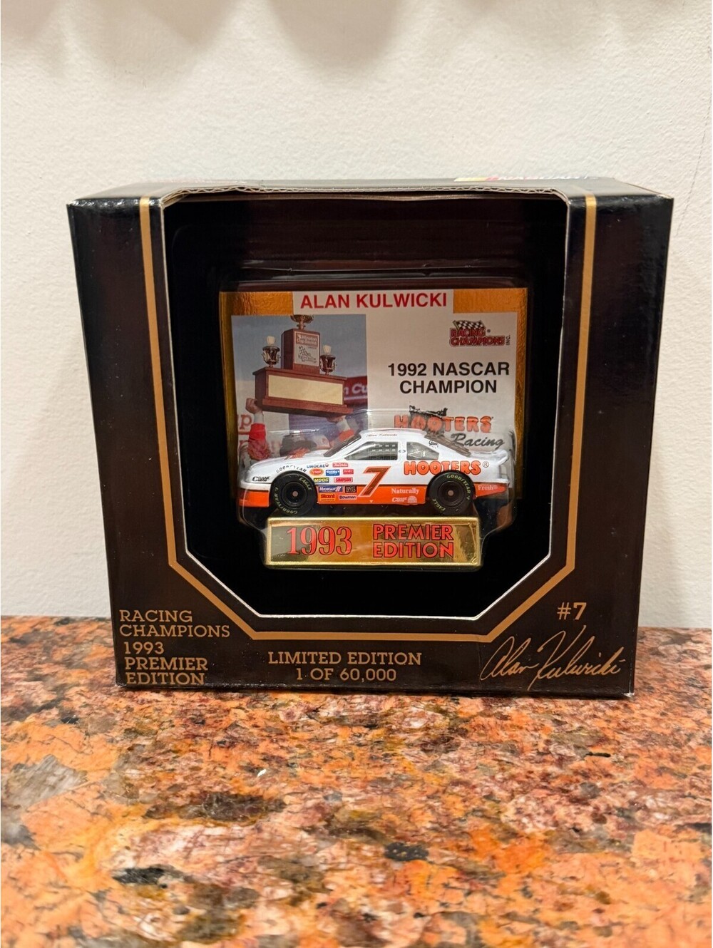 1993 Racing Champions Premier Edition Alan Kulwicki’s #7 Hooters FordThunderbird